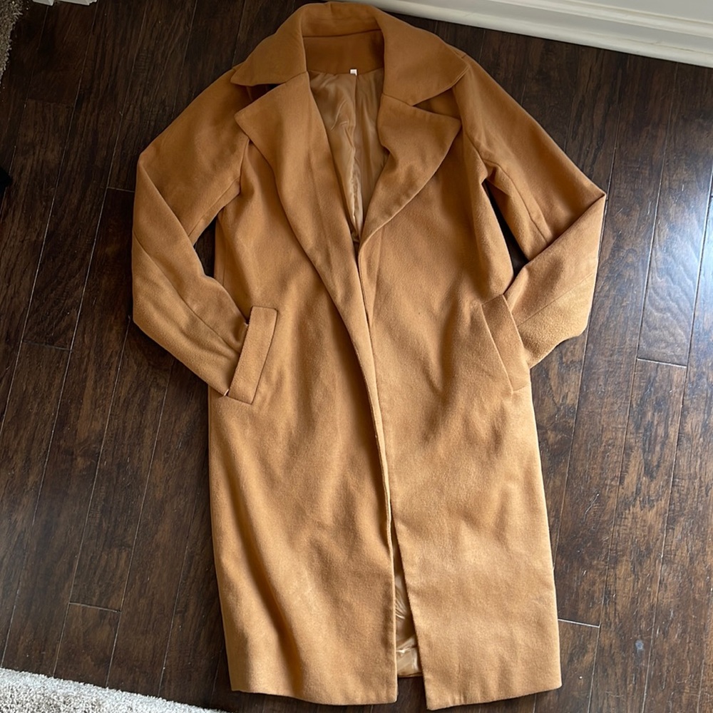 Knee/thigh Length Open Pea Coat